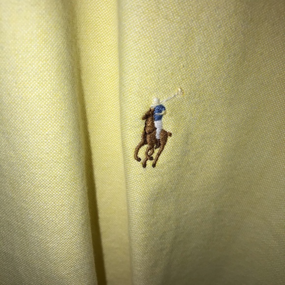 Ralph Lauren Yellow Button up shirt - Picture 2 of 3